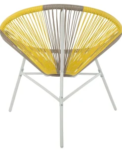 Set di 2 sedie da giardino ACAPULCO Rattan sintetico (PE) Tortora