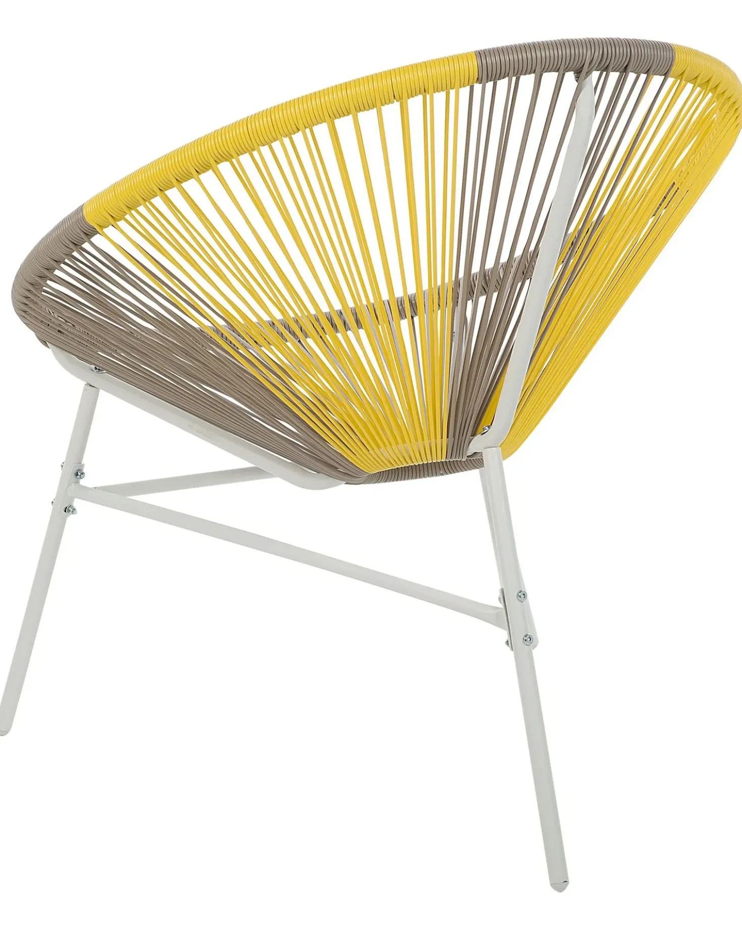 Set di 2 sedie da giardino ACAPULCO Rattan sintetico (PE) Tortora