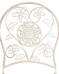 Set di 2 sedie da giardino YAVIZA Pieghevole Metallo Beige chiaro