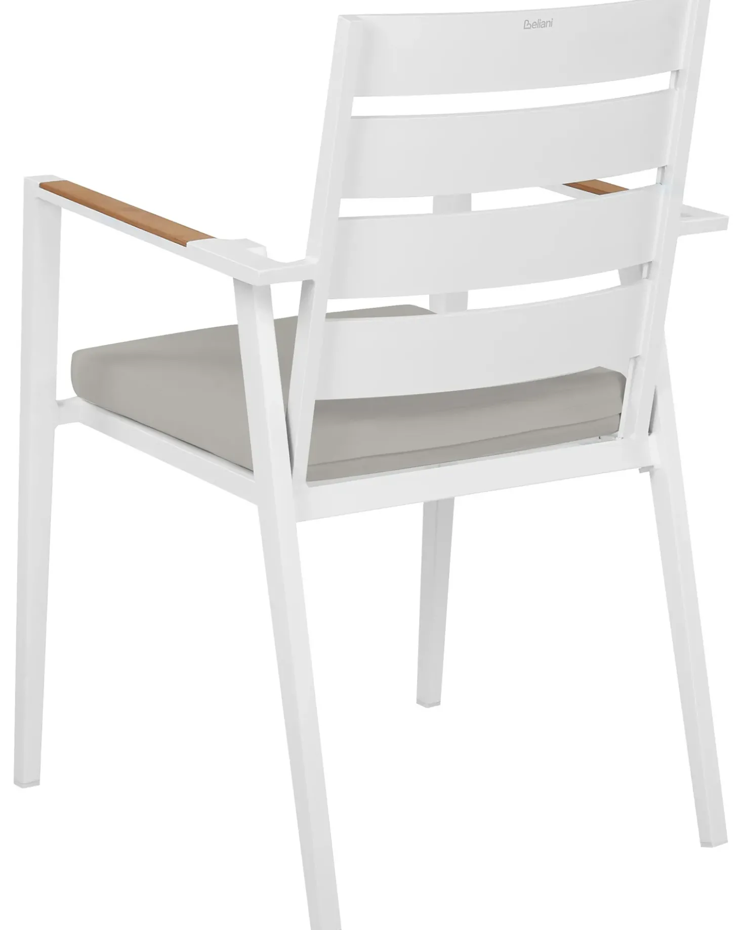 Set di 6 sedie da giardino con cuscini TAVIANO Metallo Grigio