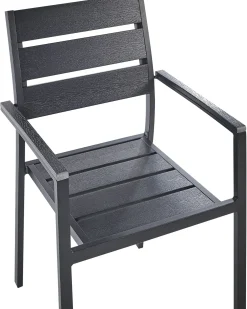 Set di 6 sedie da giardino VERNIO Nero