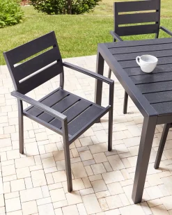 Set di 6 sedie da giardino VERNIO Nero