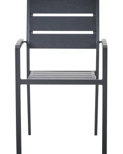 Set di 6 sedie da giardino VERNIO Nero