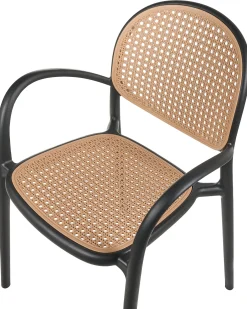 Set di 2 sedie da giardino POVOLETTO Materiale sintetico Nero