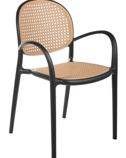 Set di 2 sedie da giardino POVOLETTO Materiale sintetico Nero