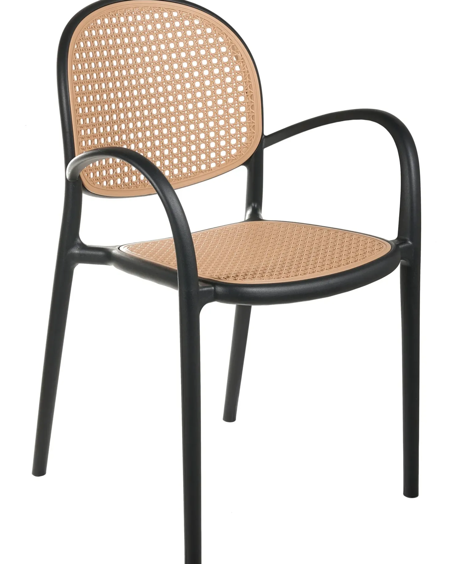Set di 2 sedie da giardino POVOLETTO Materiale sintetico Nero
