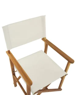 Set di 2 sedie da giardino CINE Legno d'acacia Bianco sporco