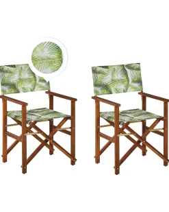 Set di 2 sedie da giardino CINE Legno d'acacia Verde chiaro