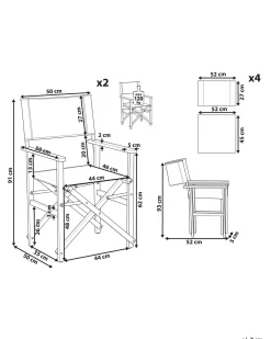 Set di 2 sedie da giardino CINE Legno d'acacia Verde chiaro