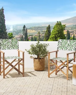 Set di 2 sedie da giardino CINE Legno d'acacia Grigio