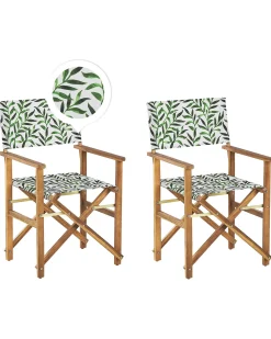 Set di 2 sedie da giardino CINE Legno d'acacia Grigio