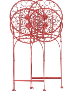 Set di 2 sedie da giardino SCARIO Metallo Rosso