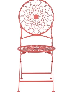 Set di 2 sedie da giardino SCARIO Metallo Rosso