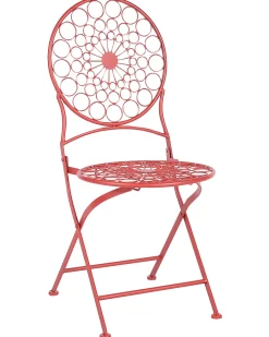 Set di 2 sedie da giardino SCARIO Metallo Rosso