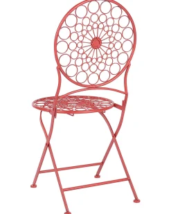 Set di 2 sedie da giardino SCARIO Metallo Rosso