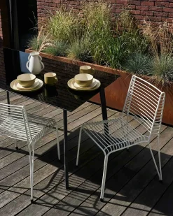Set di 2 sedie da giardino CHIEVE Metallo Bianco