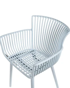 Set di 4 sedie da giardino PESARO Azzurro