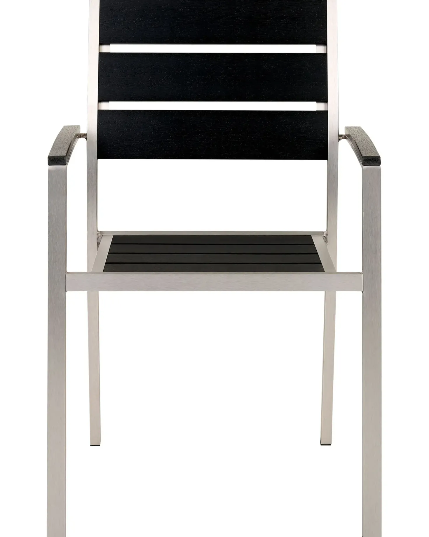 Set di 6 sedie da giardino VERNIO Nero/Argento