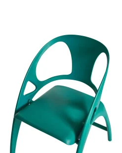 Set di 4 sedie da giardino NEMI Pieghevole Foglia di tè