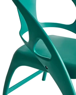 Set di 4 sedie da giardino NEMI Pieghevole Foglia di tè