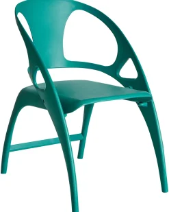 Set di 4 sedie da giardino NEMI Pieghevole Foglia di tè
