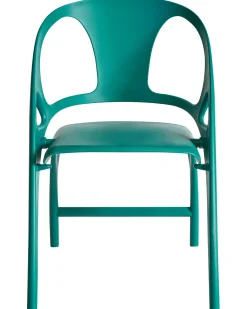 Set di 4 sedie da giardino NEMI Pieghevole Foglia di tè