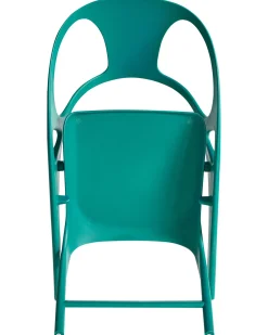 Set di 4 sedie da giardino NEMI Pieghevole Foglia di tè