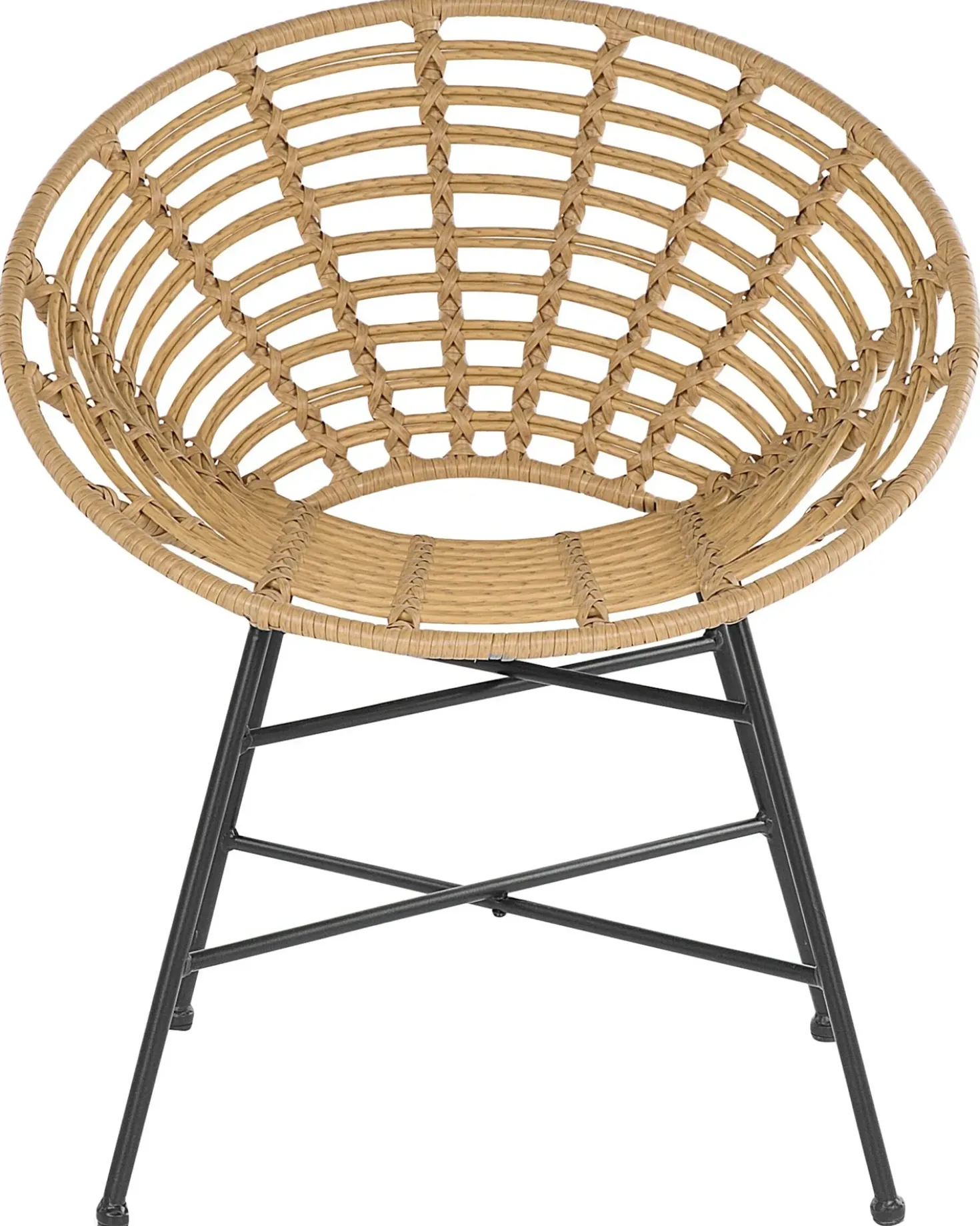 Set di 2 sedie da giardino ACERRA Rattan sintetico (PE) Marrone chiaro