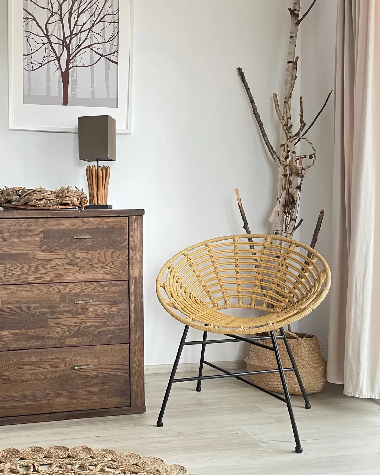 Set di 2 sedie da giardino ACERRA Rattan sintetico (PE) Marrone chiaro