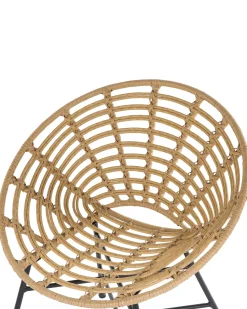 Set di 2 sedie da giardino ACERRA Rattan sintetico (PE) Marrone chiaro