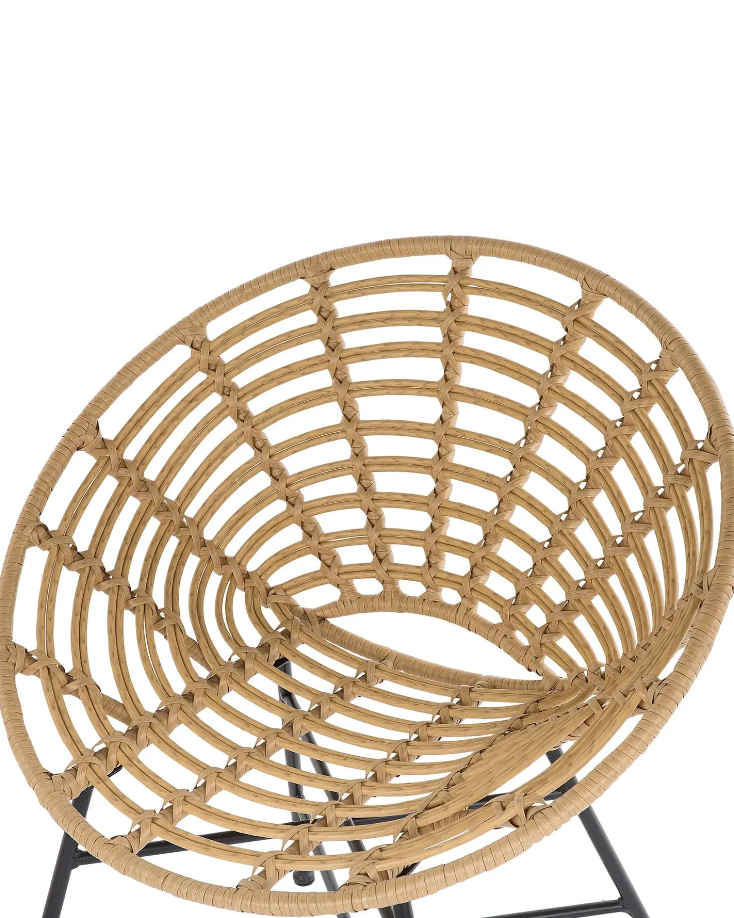 Set di 2 sedie da giardino ACERRA Rattan sintetico (PE) Marrone chiaro