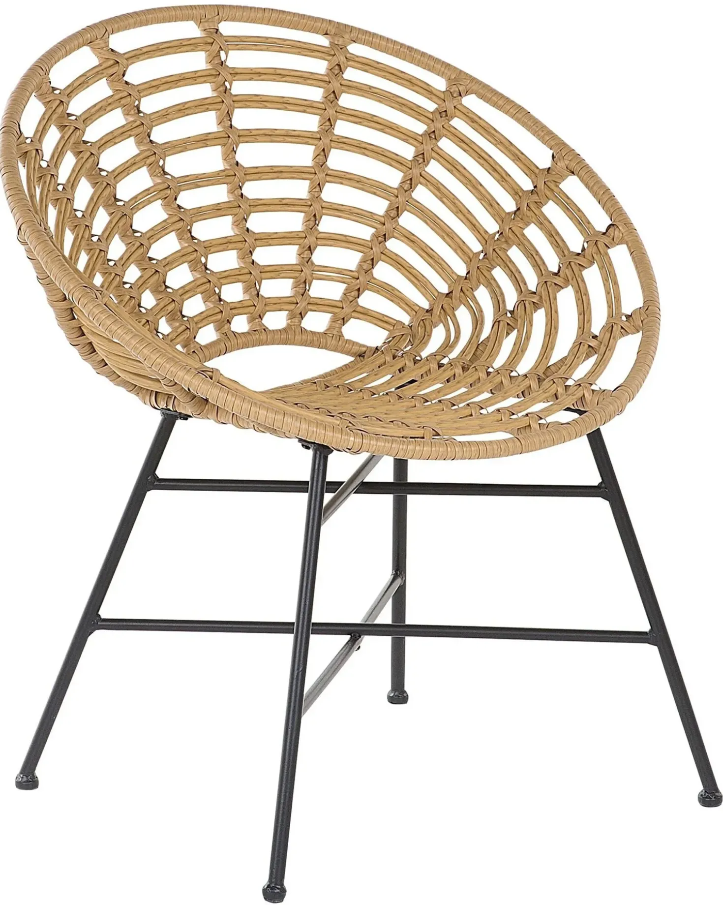 Set di 2 sedie da giardino ACERRA Rattan sintetico (PE) Marrone chiaro