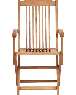 Set di 2 sedie da giardino con cuscini MAUI PREMIUM Legno d'acacia Rosso