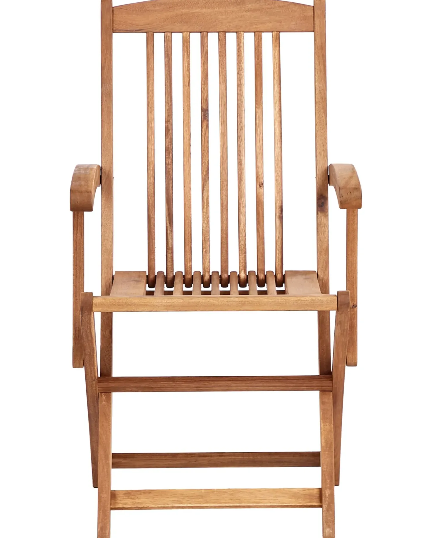 Set di 2 sedie da giardino con cuscini MAUI PREMIUM Legno d'acacia Rosso