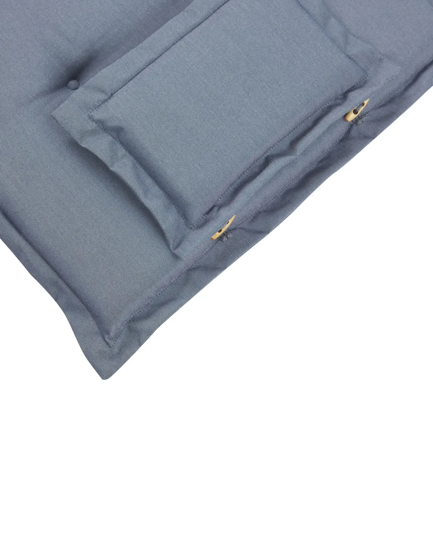 Set di 6 sedie da giardino con cuscini JAVA Legno d'acacia Blu