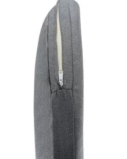 Set di 2 sedie da giardino con cuscini MILETO Metallo Grigio