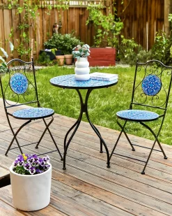 Set di 2 sedie da giardino CIGLIANO Metallo Nero