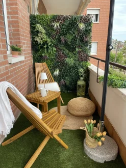 Set di 2 sedie da giardino BELLANO Legno d'acacia Marrone