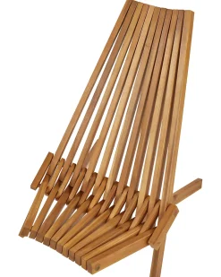 Set di 2 sedie da giardino BELLANO Legno d'acacia Marrone