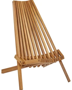 Set di 2 sedie da giardino BELLANO Legno d'acacia Marrone