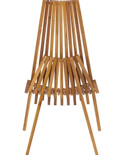 Set di 2 sedie da giardino BELLANO Legno d'acacia Marrone