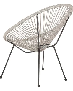 Set di 2 sedie da giardino ACAPULCO II Rattan sintetico (PE) Grigio chiaro