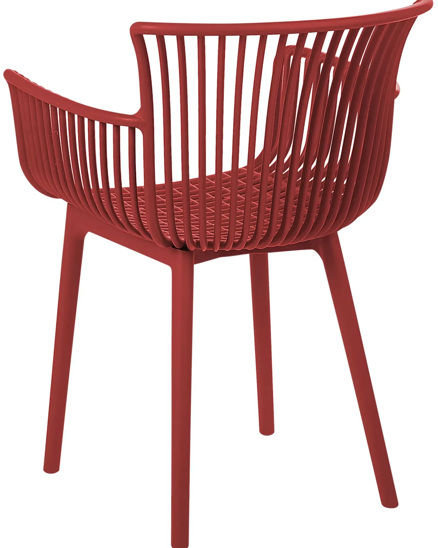 Set di 4 sedie da giardino PESARO Rosso