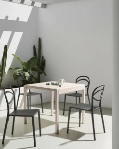 Set di 4 sedie da giardino COVOLO Nero