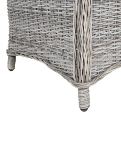 Set di 2 sedie da giardino con cuscini CASCAIS Rattan sintetico (PE) Grigio