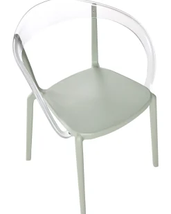 Set di 4 sedie da giardino MALEVIZI Impilabile Verde chiaro
