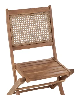 Set di 2 sedie da giardino PARAGGI Legno di acacia certificato Marrone scuro