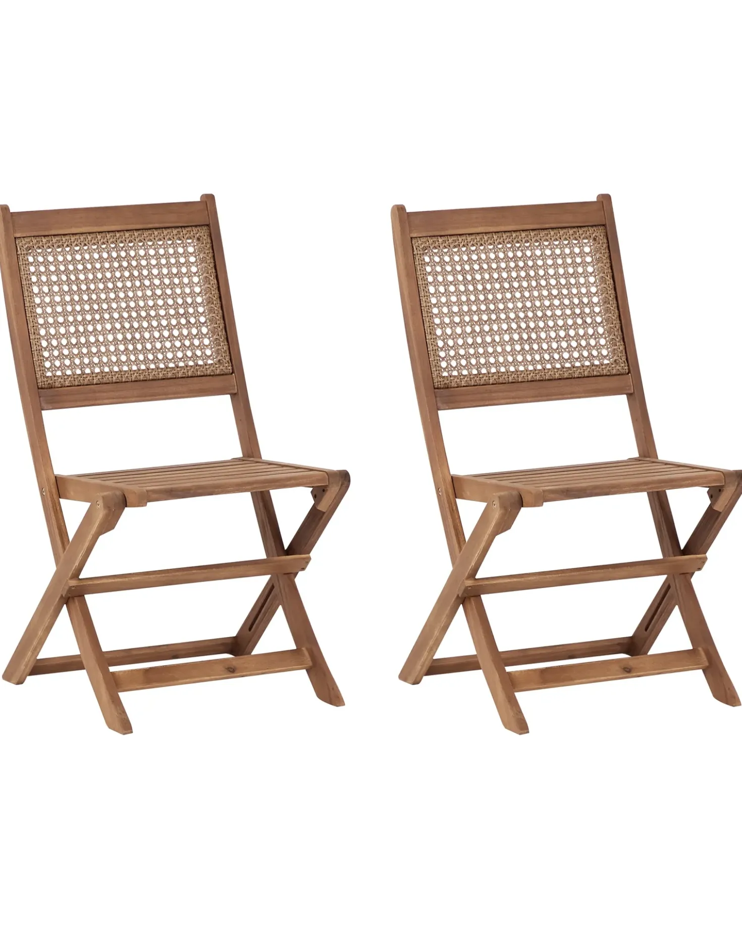 Set di 2 sedie da giardino PARAGGI Legno di acacia certificato Marrone scuro