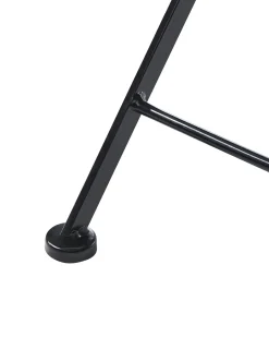 Set di 2 sedie da giardino CARONA Pieghevole Metallo Nero
