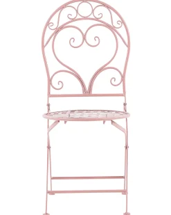 Set di 2 sedie da giardino ALBINIA Metallo Rosa